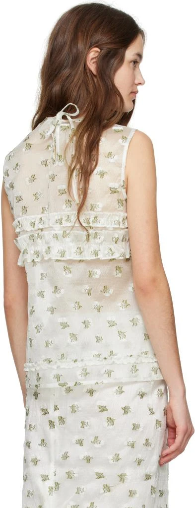 CECILIE BAHNSEN White Oksana Tank Top 3