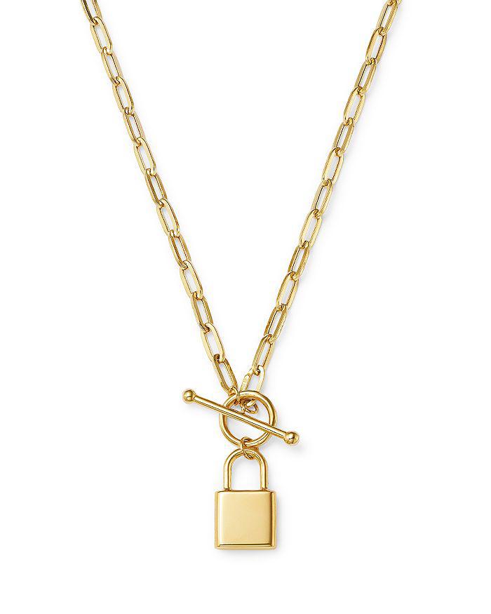 Bloomingdale
s Fine Collection Padlock Pendant Necklace in 14k Yellow Gold, 18"