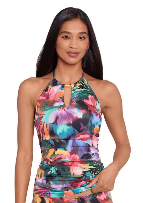 Ralph Lauren Ralph Lauren Halter High Neck Tankini Swim Top 3