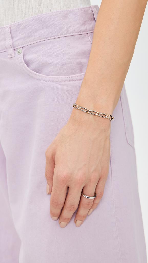 Luv AJ The Two-Tone Pave Link Bracelet