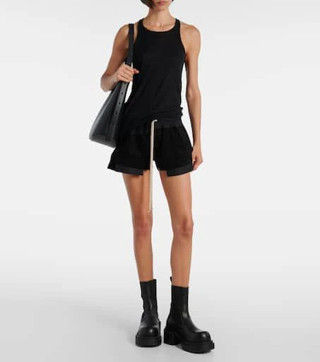 Rick Owens Fog cotton and linen shorts 2