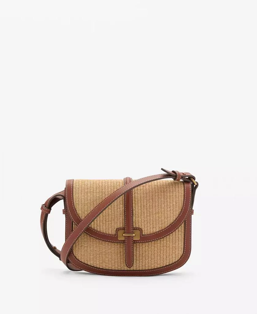 Mango Women's Contrast Canvas Crossbody Bag 1