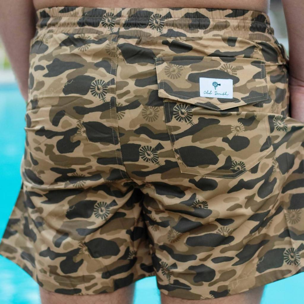 Old South Apparel Old South Apparel - Old School Camo Swim Trunks