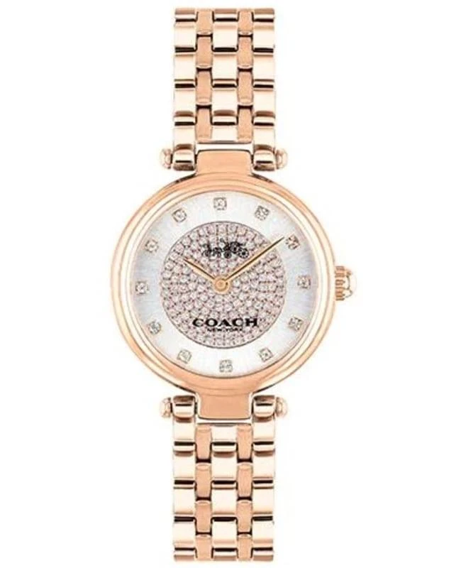 Coach Coach Park Silver Dial Rose Gold Tone Steel Women's Watch 14503736 1