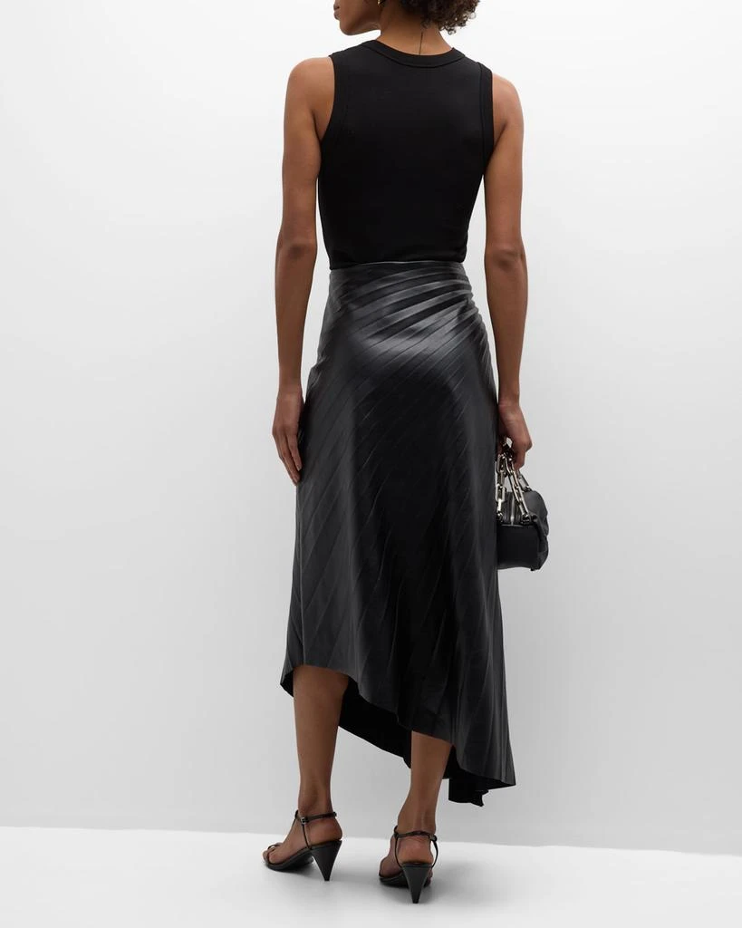 Tatum Faux Leather Ruched Skirt Tatum Faux Leather Ruched Skirt