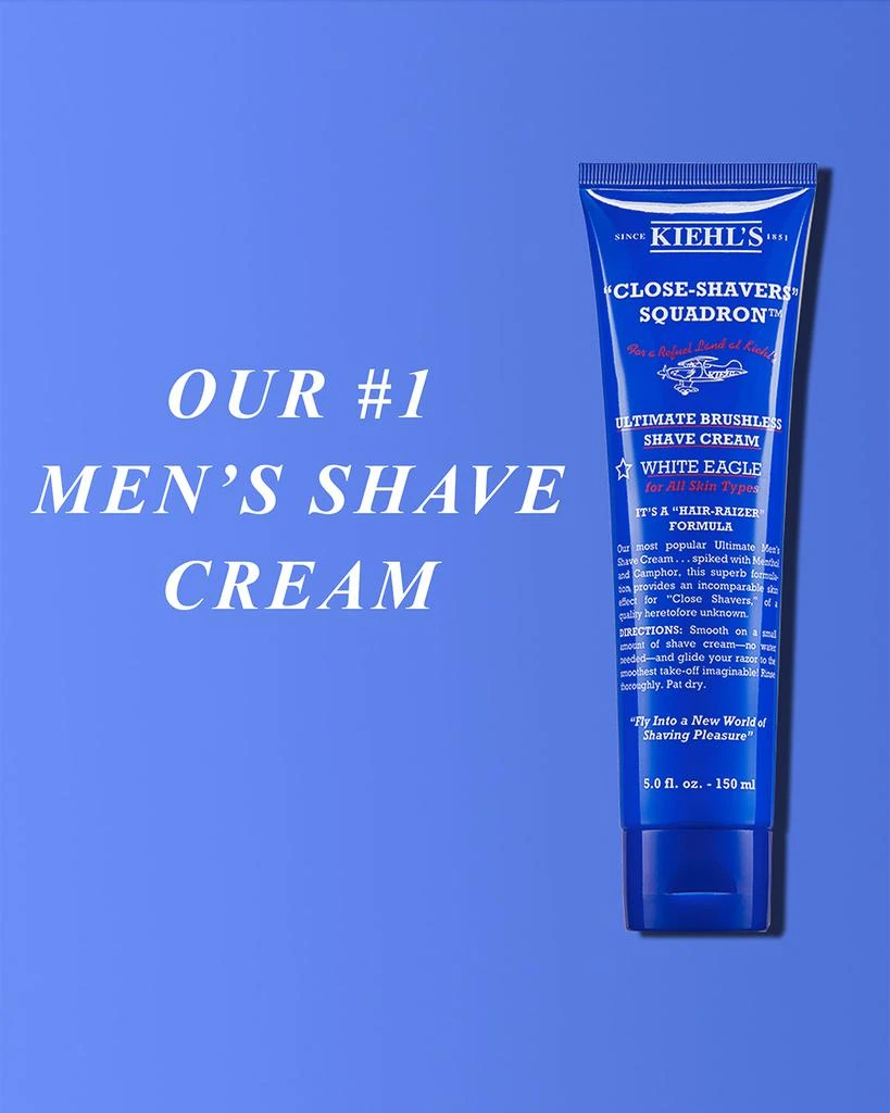Kiehl's "Close-Shavers" Squadron Ultimate Brushless Shave Cream, White Eagle, 10.1 fl. oz. 2