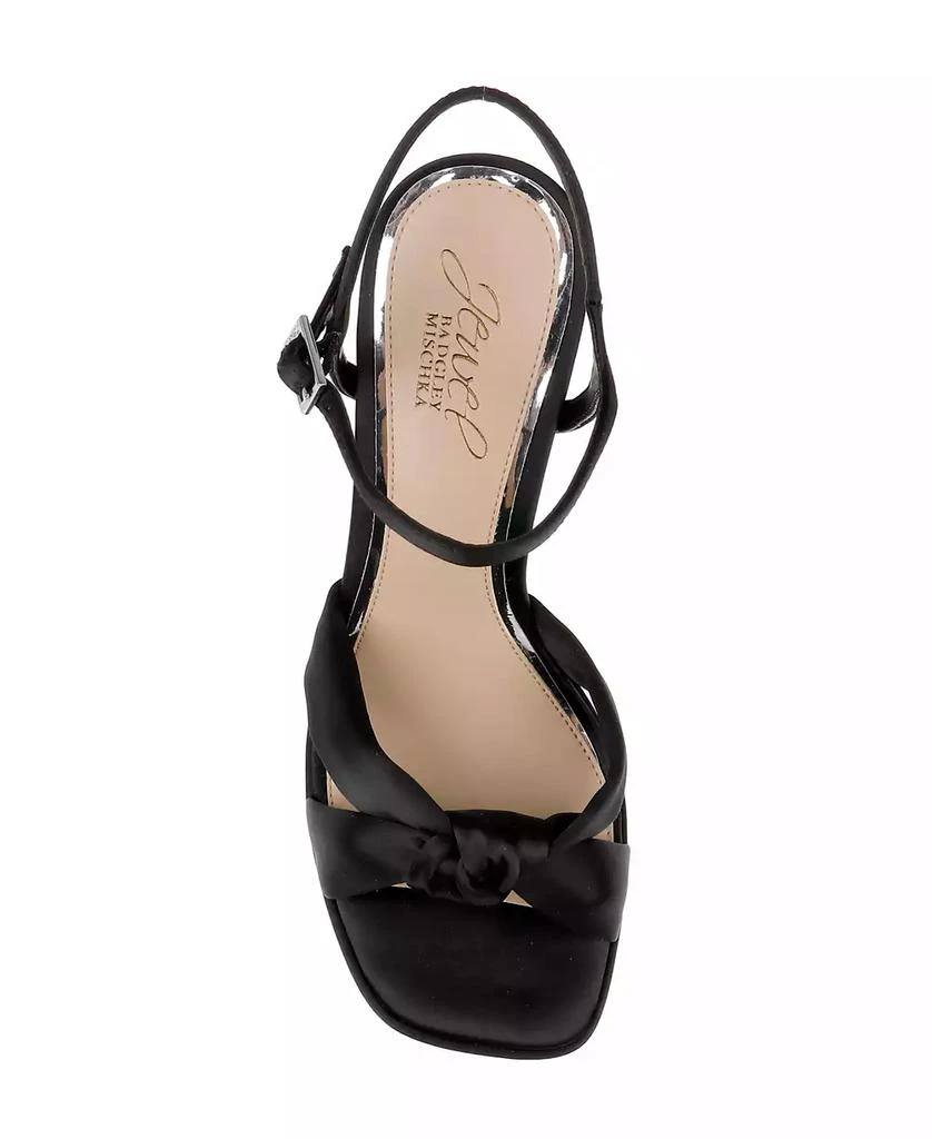 Badgley Mischka Women's Valencia Square Toe Evening Platform Sandals 4