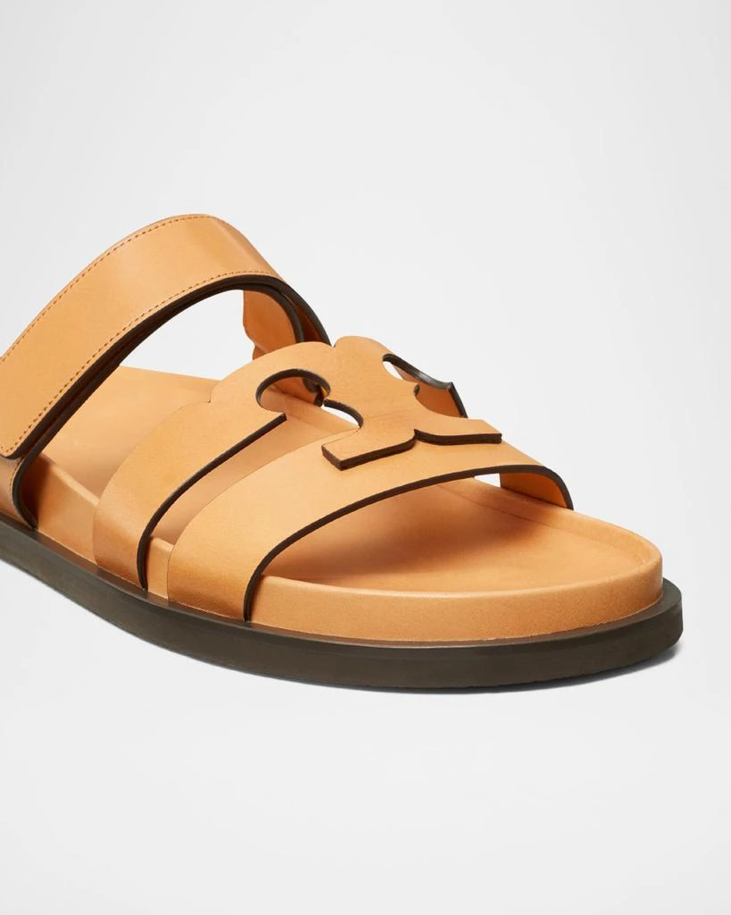 Tory Burch Ines Sport Leather Slide Sandals 5