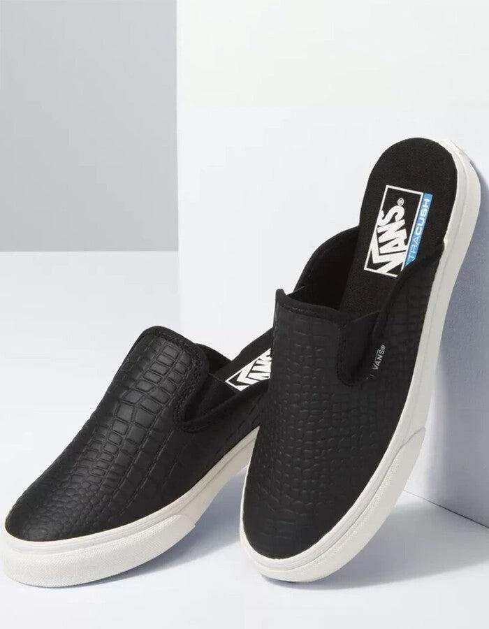 Vans Classic VN0A4P3UVYE Mule Men's Black Leather Slip On Casual Shoes JOBB1993 3