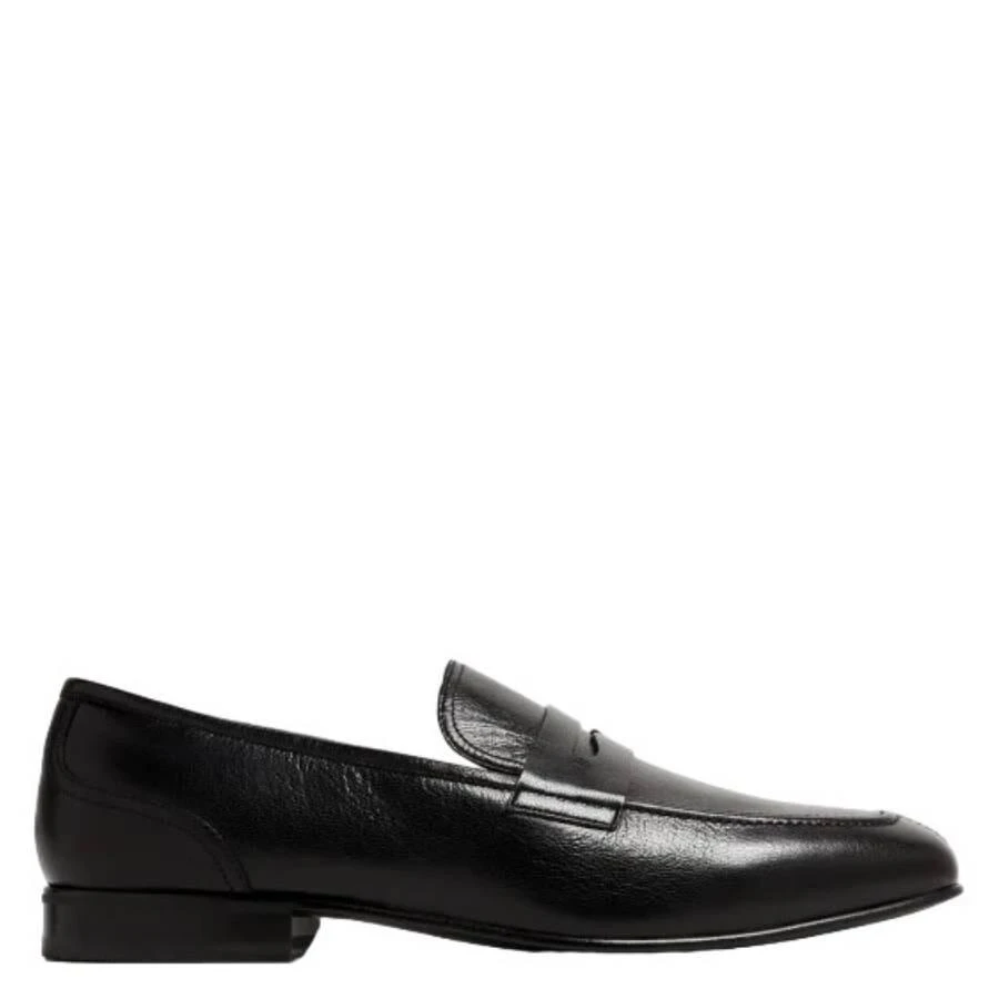 COPY - BALLY QUALITY BLACK LEATHER WINGTIP LOAFERS Vtg Bally Italy Men BLACK Leather DRESS Shoe WING TIP TASSEL  main image 3