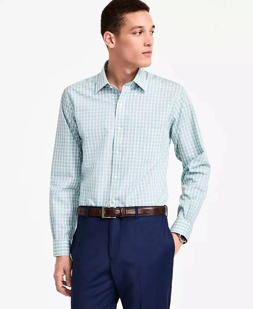 Brooks Brothers Men's Regular-Fit Check Dress Shirt 1