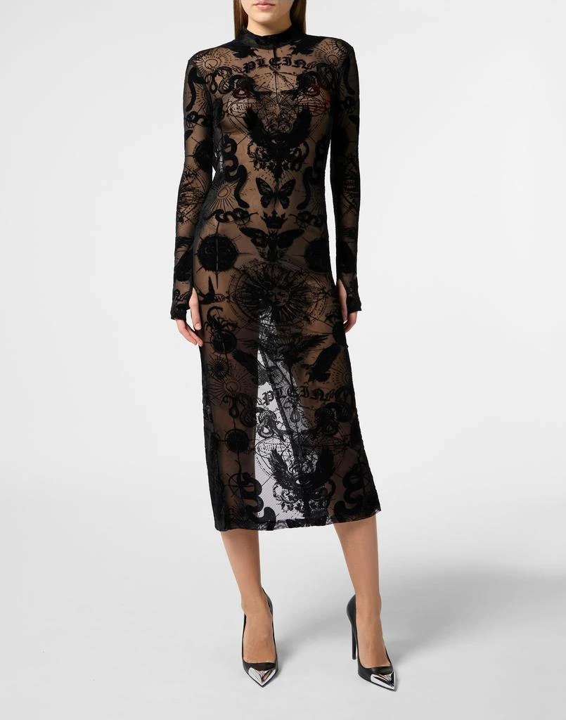 SKIMS Black Knit Lace Turtleneck Maxi Dress - Dresses & Skirts - Compare  Prices from 8+ Stores - BeyondStyle