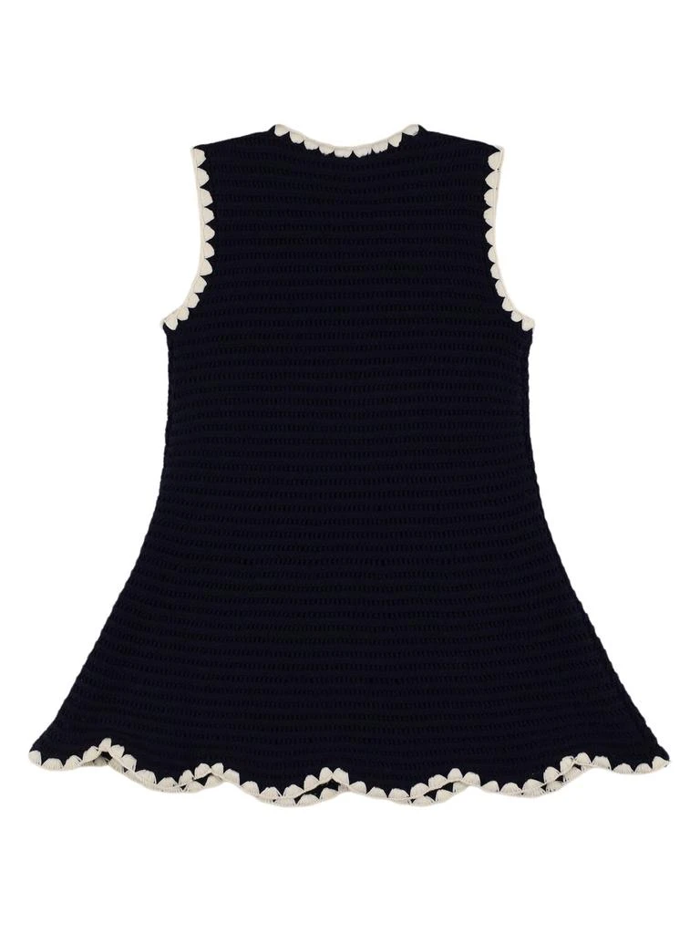 SELF-PORTRAIT Cotton Blend Crochet Dress 2