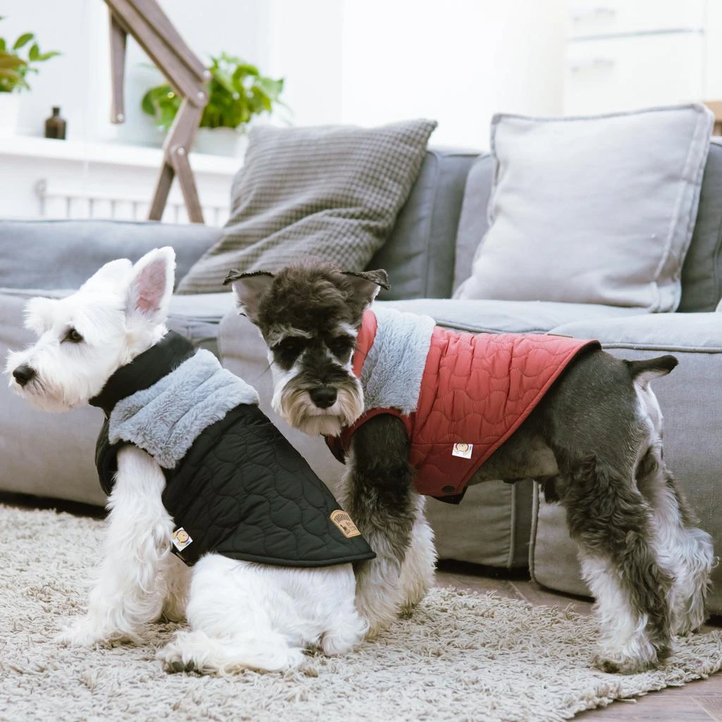 Touchdog Touchdog 'Furrost-Bite' Fur and Fleece Designer Fashion Dog Jacket 3
