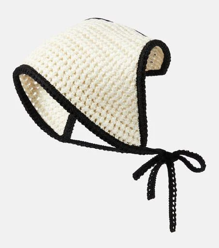 Miu Miu Logo crochet cotton headband 1