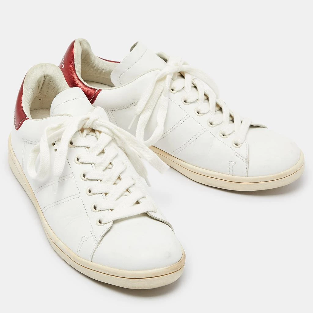 Isabel Marant Isabel Marant White Leather Etoile Bart Low-Top Sneakers Size 39 4
