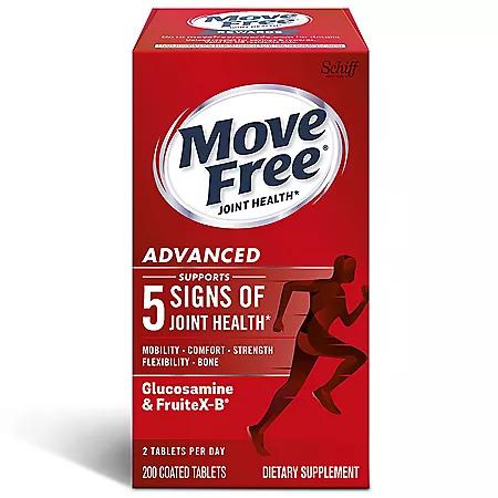 Move Free Move Free Advanced Glucosamine Joint Health Support Supplement Tablets 200 ct.