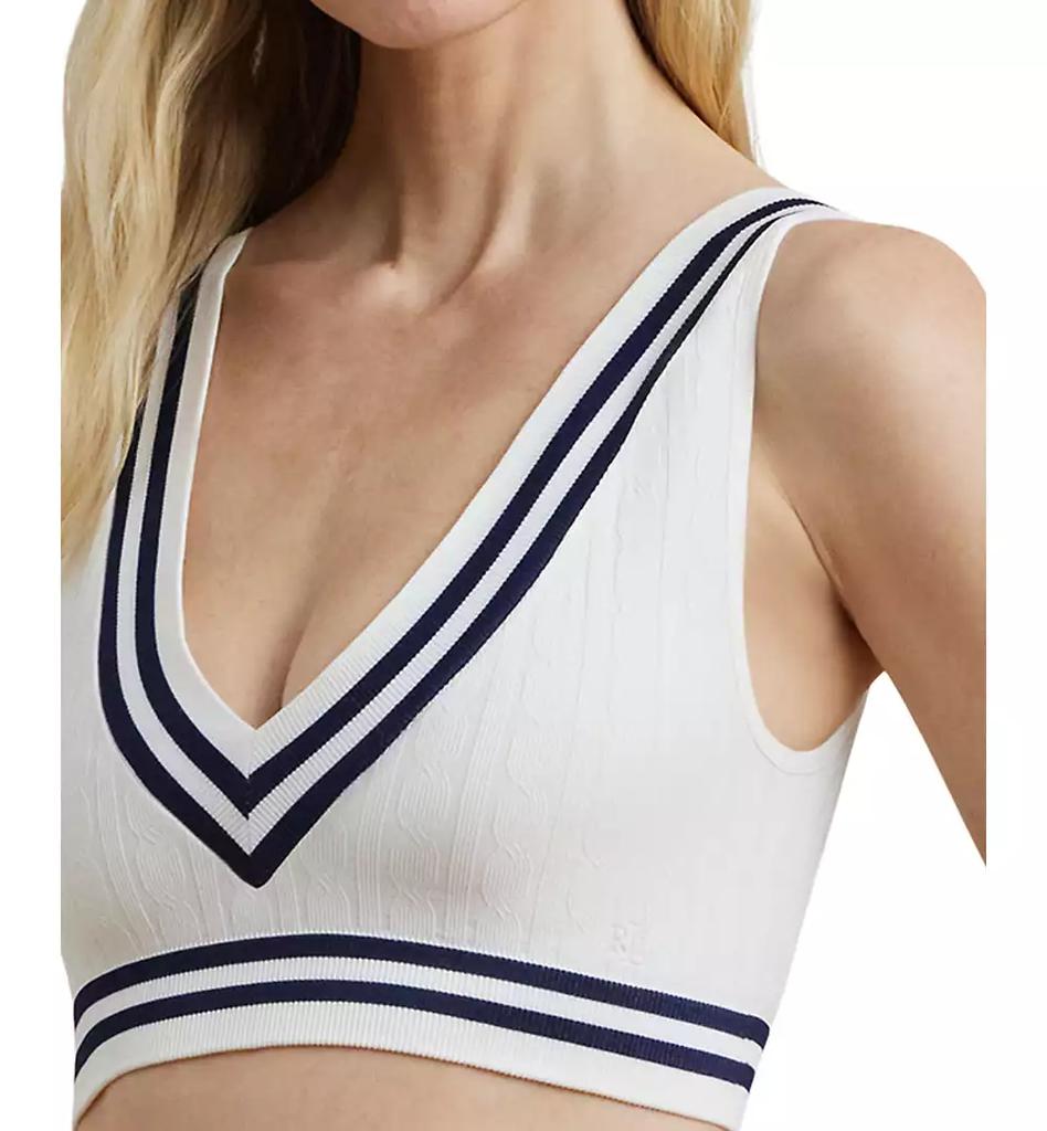 Ralph Lauren Women's Cricket Cable-Texture Longline Bralette 4L0189