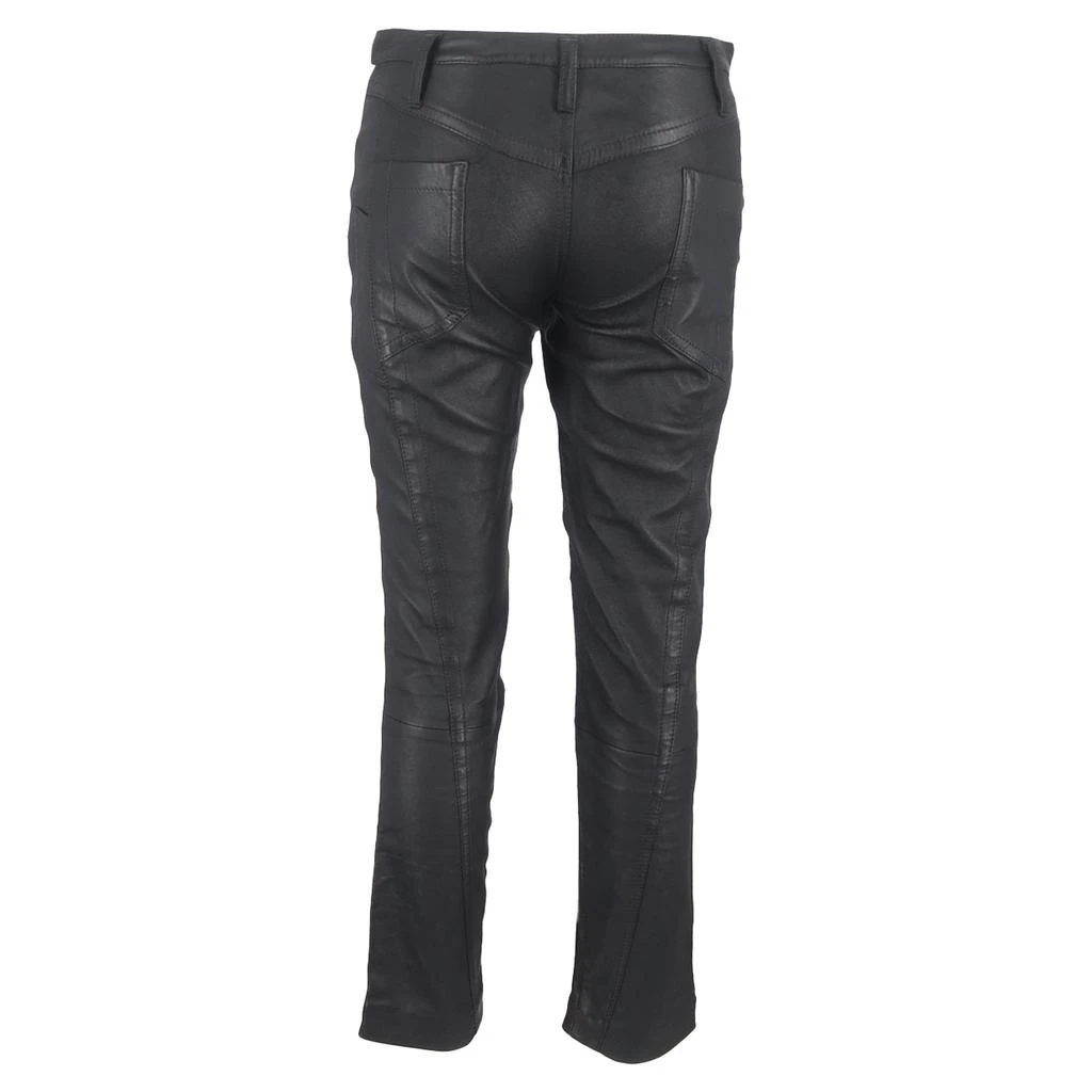 haider ackermann Stripe Detail Pants in Black Leather 3