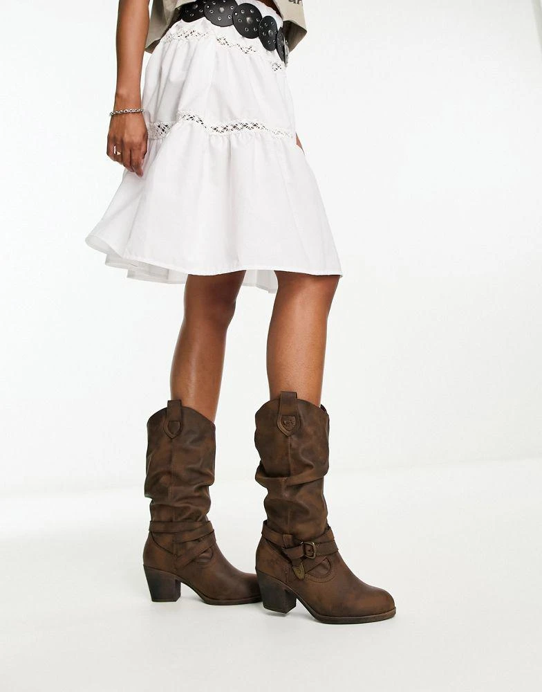 Rocketdog Rocket Dog  Sidestep Western Boot in Brown 1