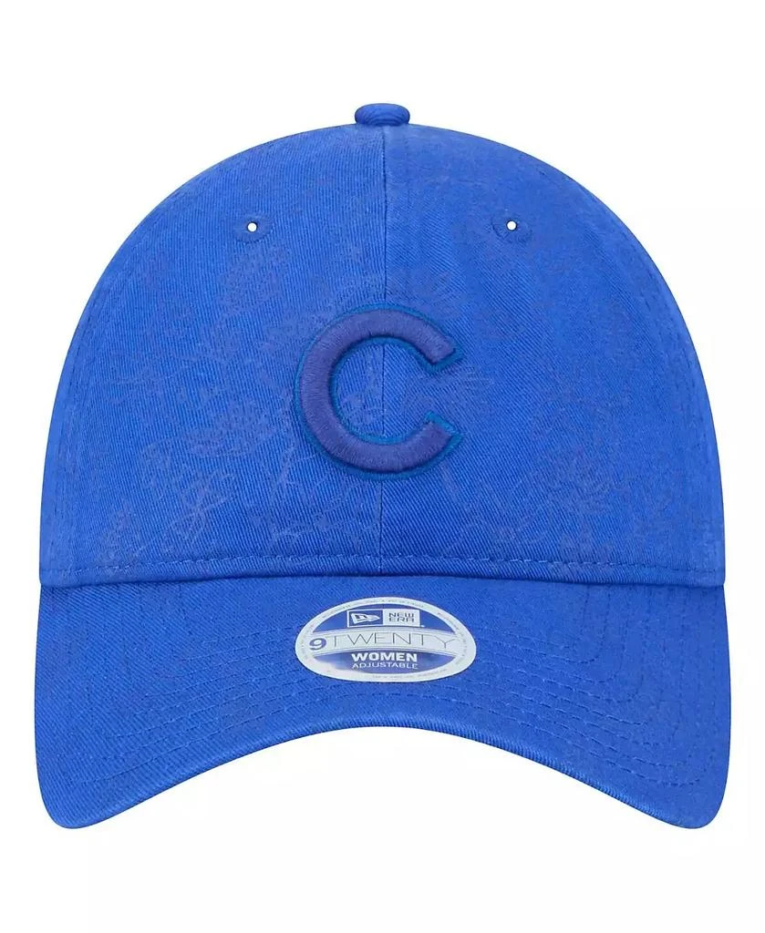 New Era Women's Royal Chicago Cubs Tonal Floral 9TWENTY Adjustable Hat 2