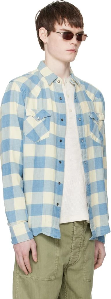 RRL Blue
Off-White Slim Fit Plaid Twill Western Shirt 2