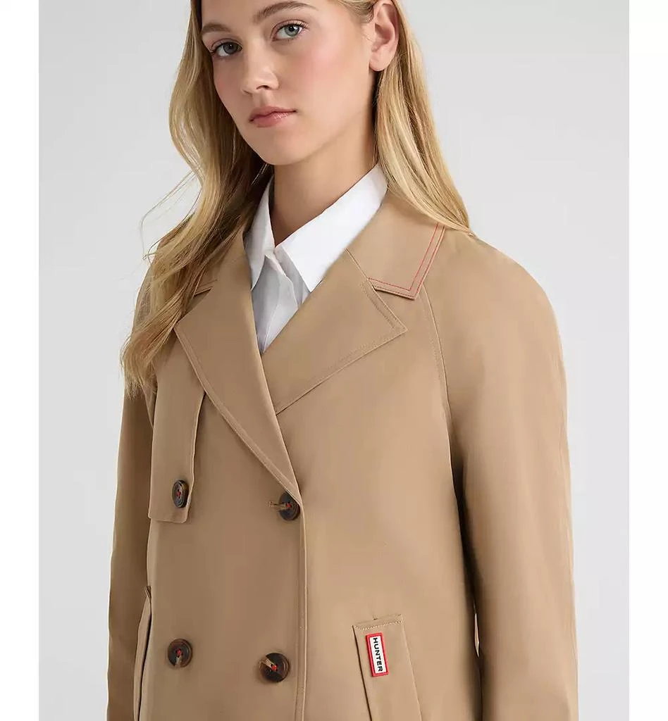 Hunter Womens Double Breasted Short Trench Jacket 9