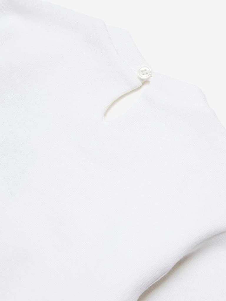 Marni MARNI Baby Girls Embroidered Flower Logo Sweatshirt in White 4