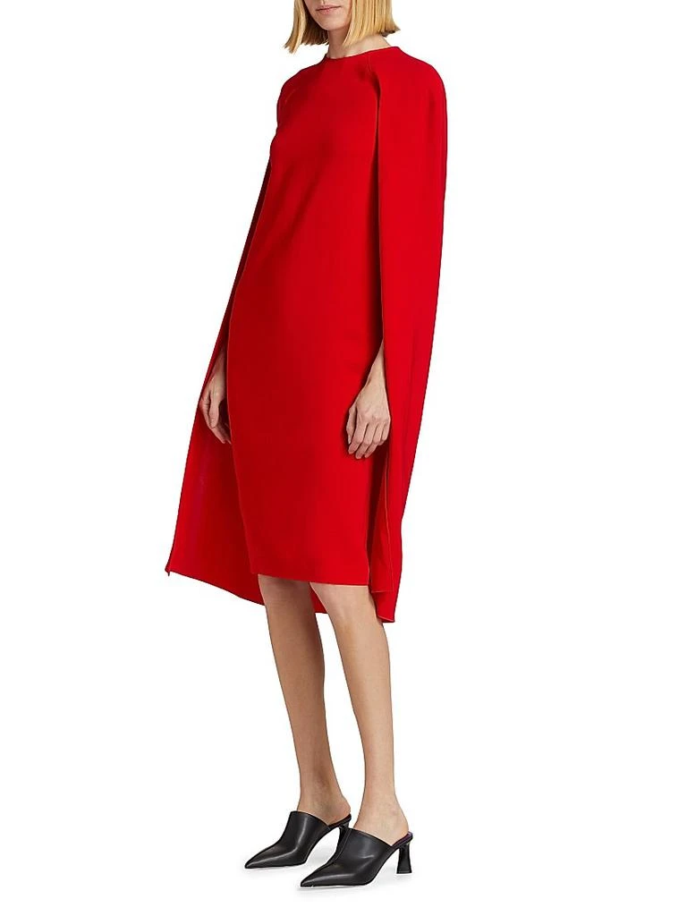 cape dress knee length FLMEI Women's Crewneck Dress Cape Sleeve Poncho Dresses Summer Loose Knee Length Sundress for Womens S-XXXL