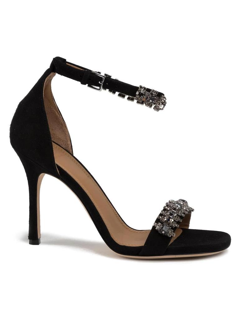 Tory Burch Penelope 100Mm Embellished Sandal In Black