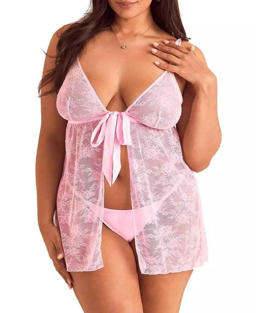 Adore Me Plus Size Hillary Babydoll Lingerie