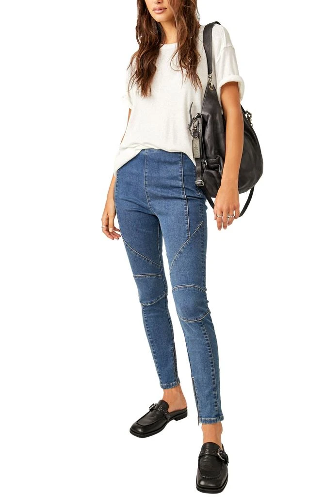 Free People Bella Moto Skinny Jeans 5