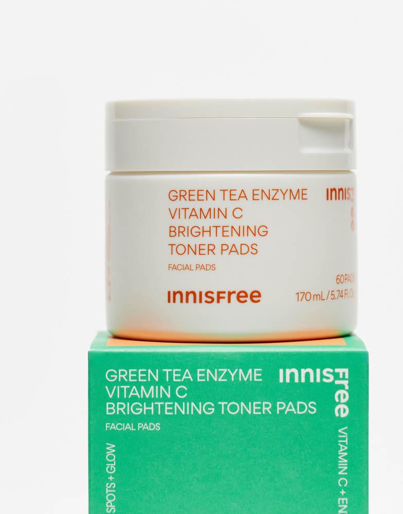 Innisfree INNISFREE Green Tea Enzyme Vitamin C Brightening Toner Pads - 60 pads
