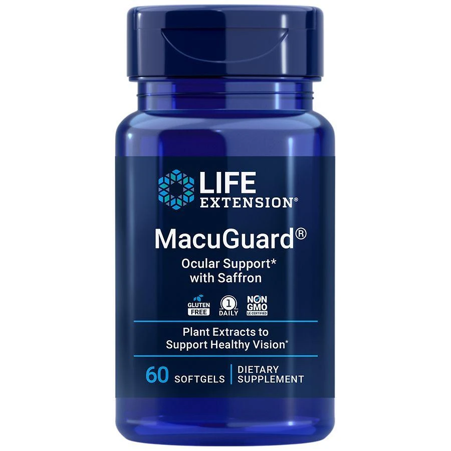 Life Extension MacuGuard Ocular Support with Saffron Eye Health Supplement 1