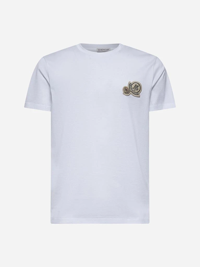 Moncler White logo patches T-shirt 1