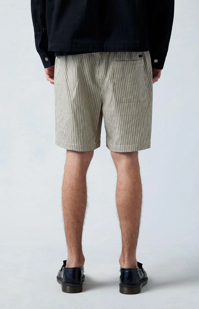 PacSun Black Russel Linen Volley Shorts 3