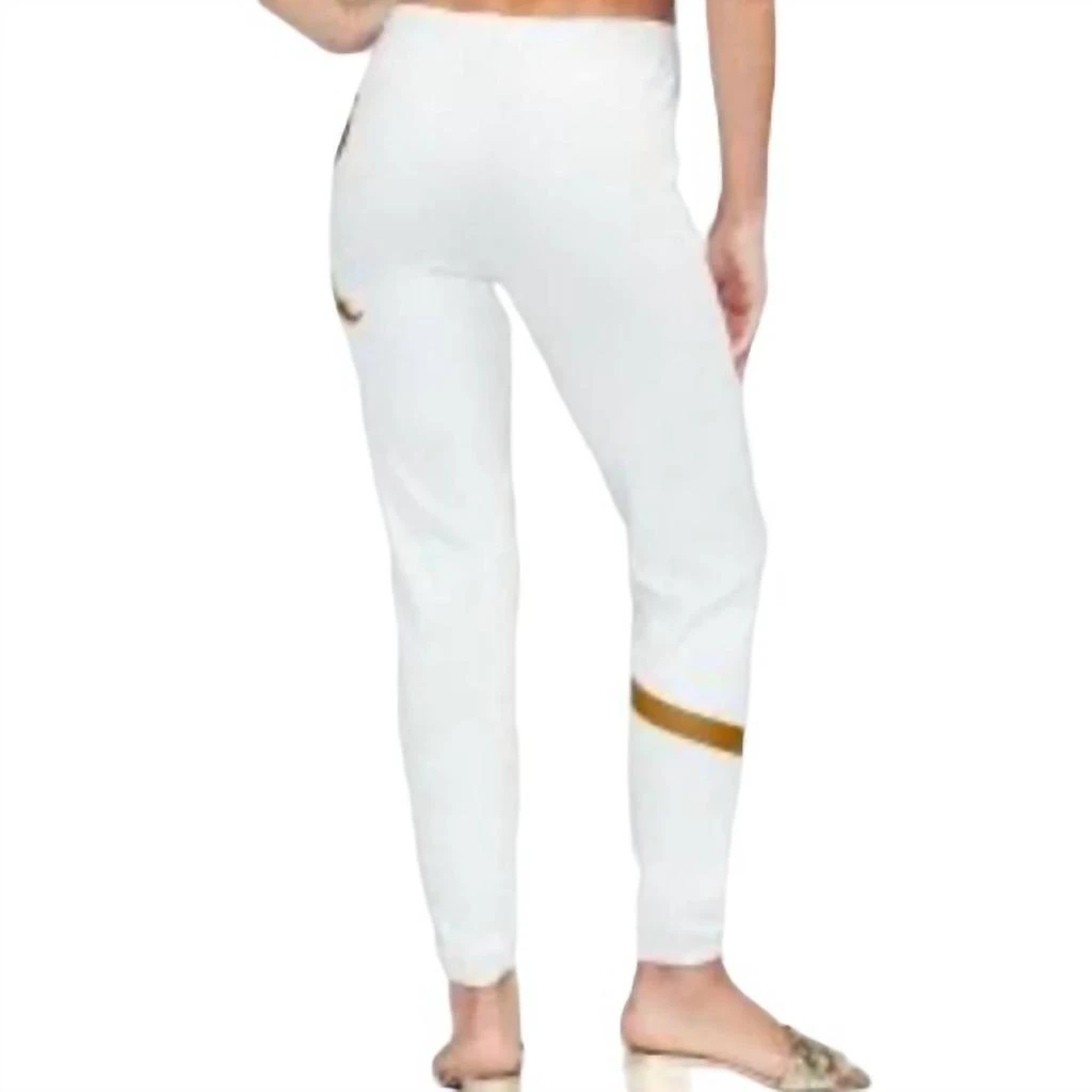 Wildfox Open Me First Bow Joggers In Cream 2