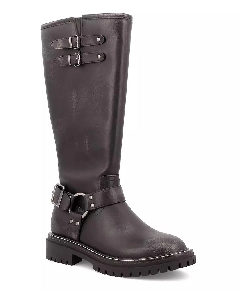 MIA Women's Franco Lug Sole Tall Moto Boots 1