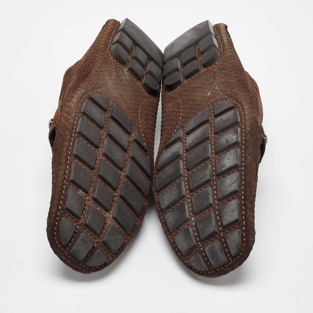 Louis Vuitton Louis Vuitton Brown Suede Monte Carlo Slip On Loafers Size 40 6