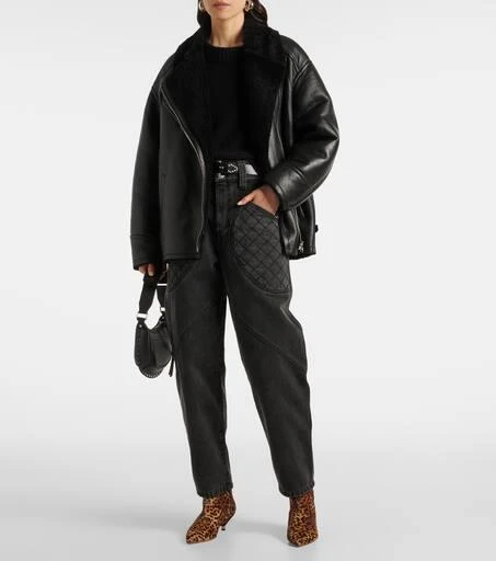 Isabel Marant Adelina shearling-lined leather coat 2