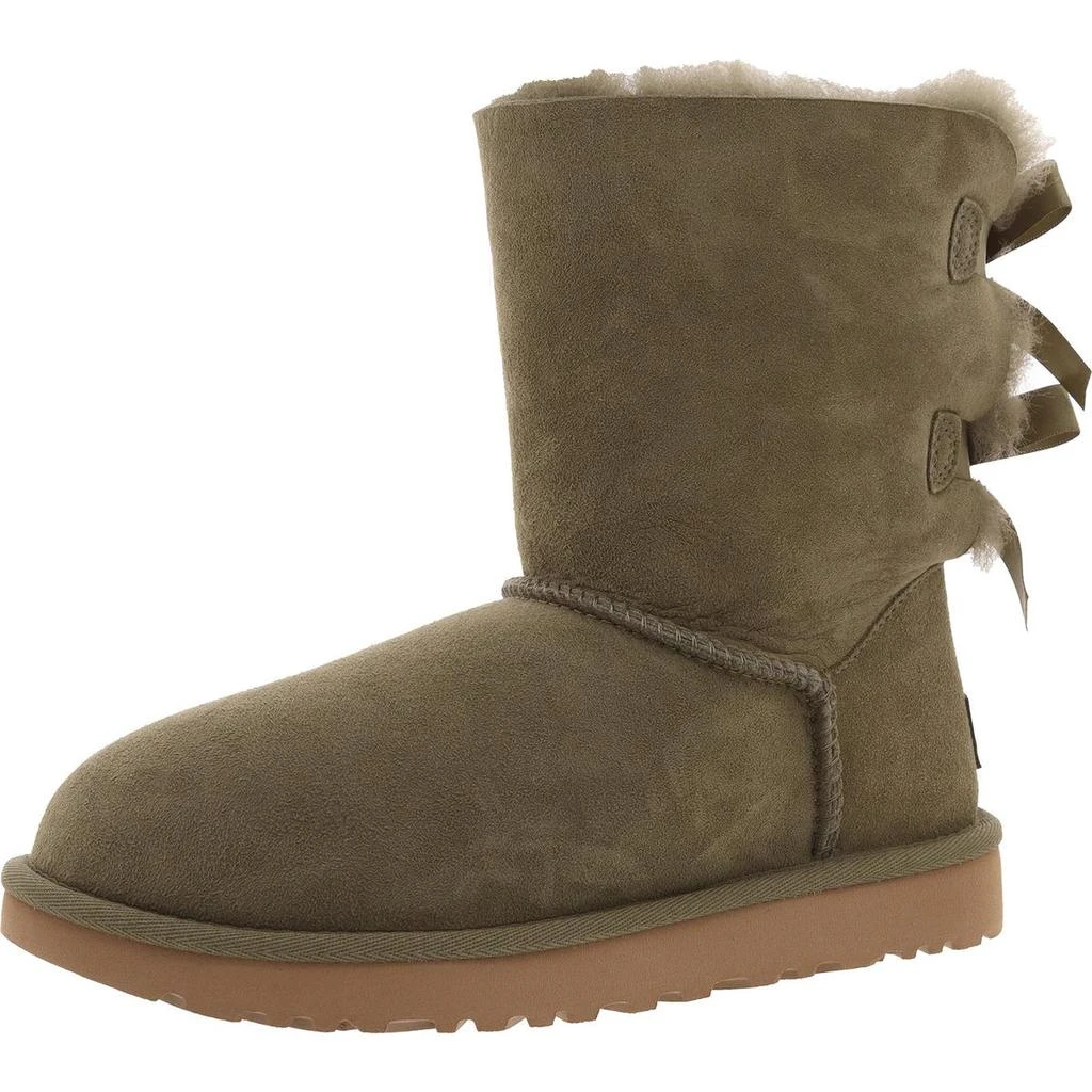 UGG Bailey Bow II Womens Suede Shearling Winter Boots 8