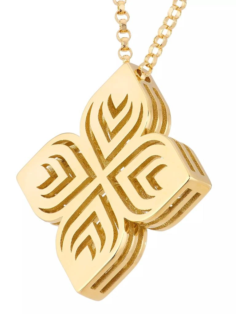 Roberto Coin Arabesque 18K Yellow Gold & 0.10 TCW Diamond Necklace 3