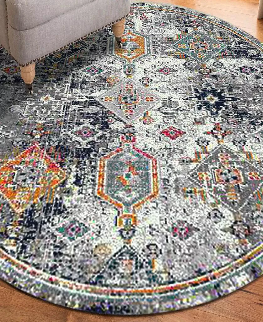 Amer Rugs Montana Myro 7'6" x 7'6" Round Area Rug 7