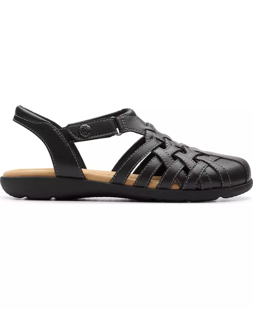 Clarks Collection Women's Elizabelle Mia Riptape Flat Sandals 2