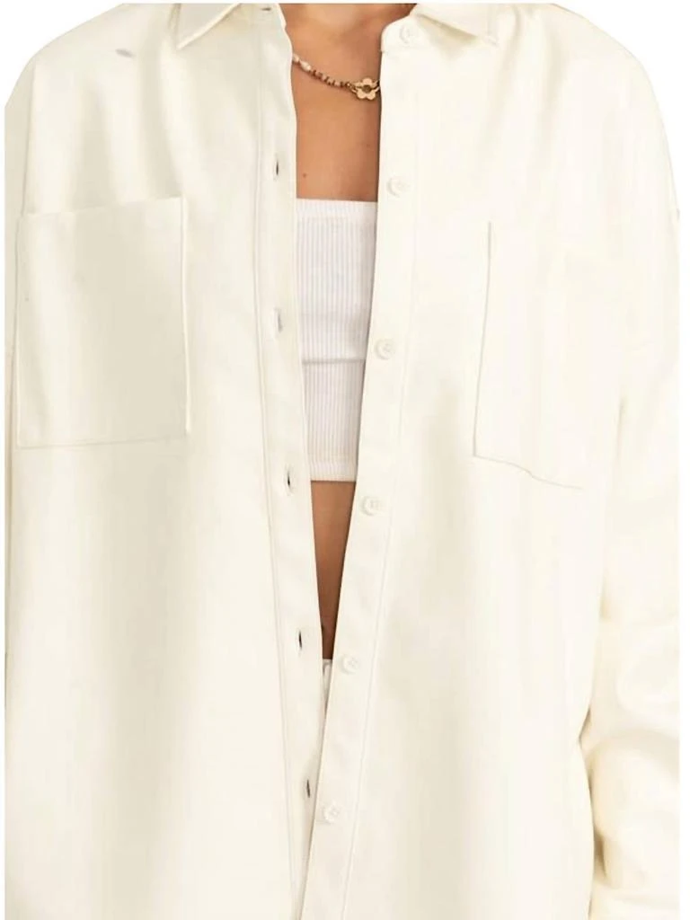 HYFVE Hyfve - Leather Oversize Shacket 4