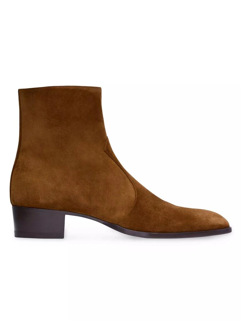 Yves Saint Laurent Wyatt Boots In Suede 1