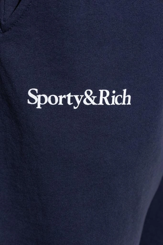 Sporty & Rich Sporty & Rich Logo Printed Tapered-Leg Sweatpants 4