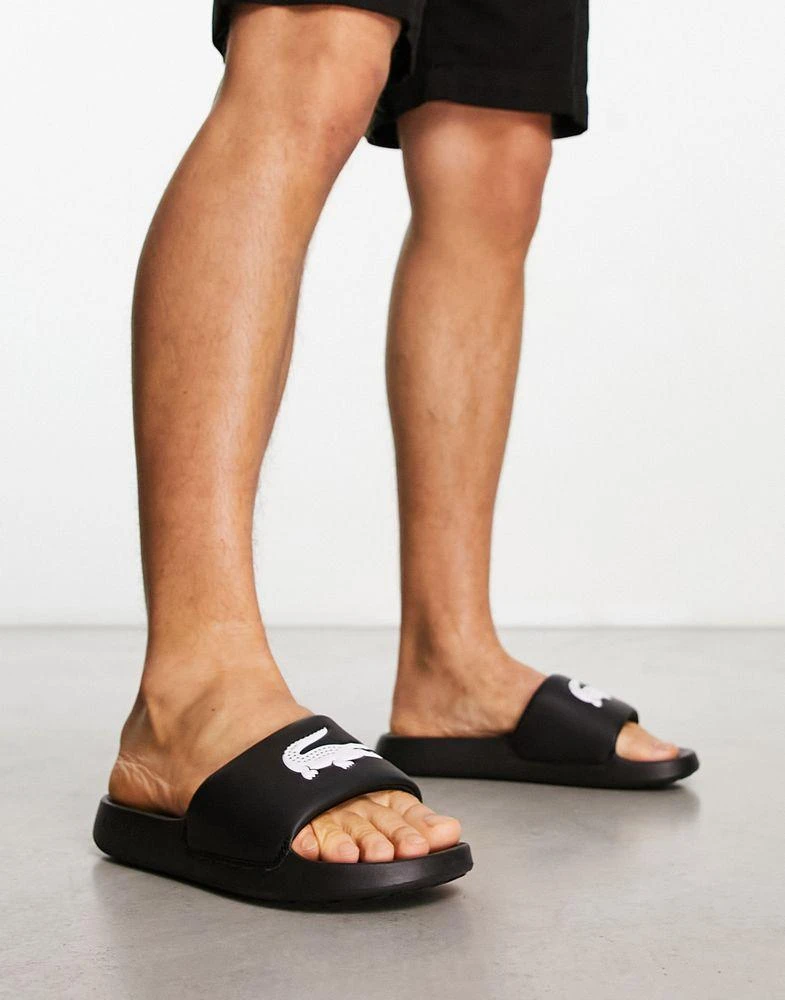 Lacoste Lacoste Serve 1.0 sliders in black 3