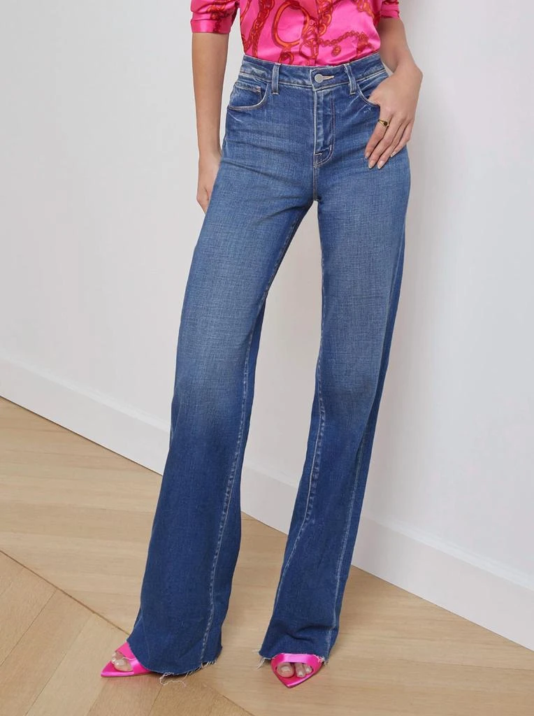 L'Agence L'Agence - Scottie High Rise Wide Leg Jean 1