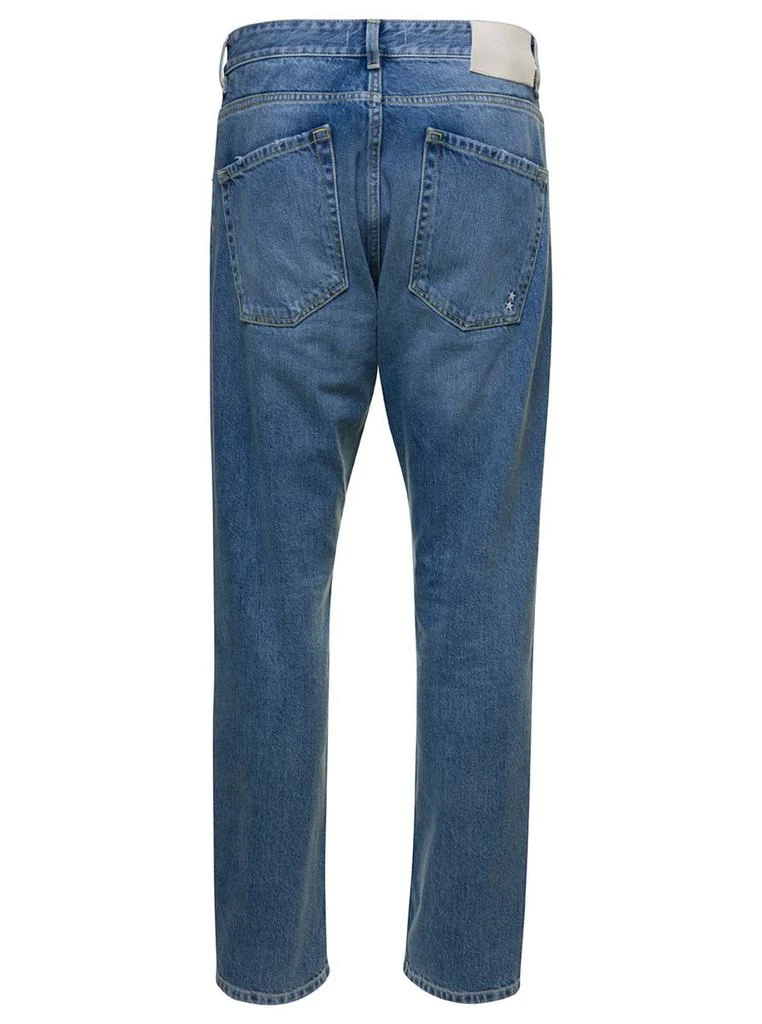 Icon Denim 'Kanye' Blue 5-Pocket Jeans With Logo Patch In Cotton Denim Man 2